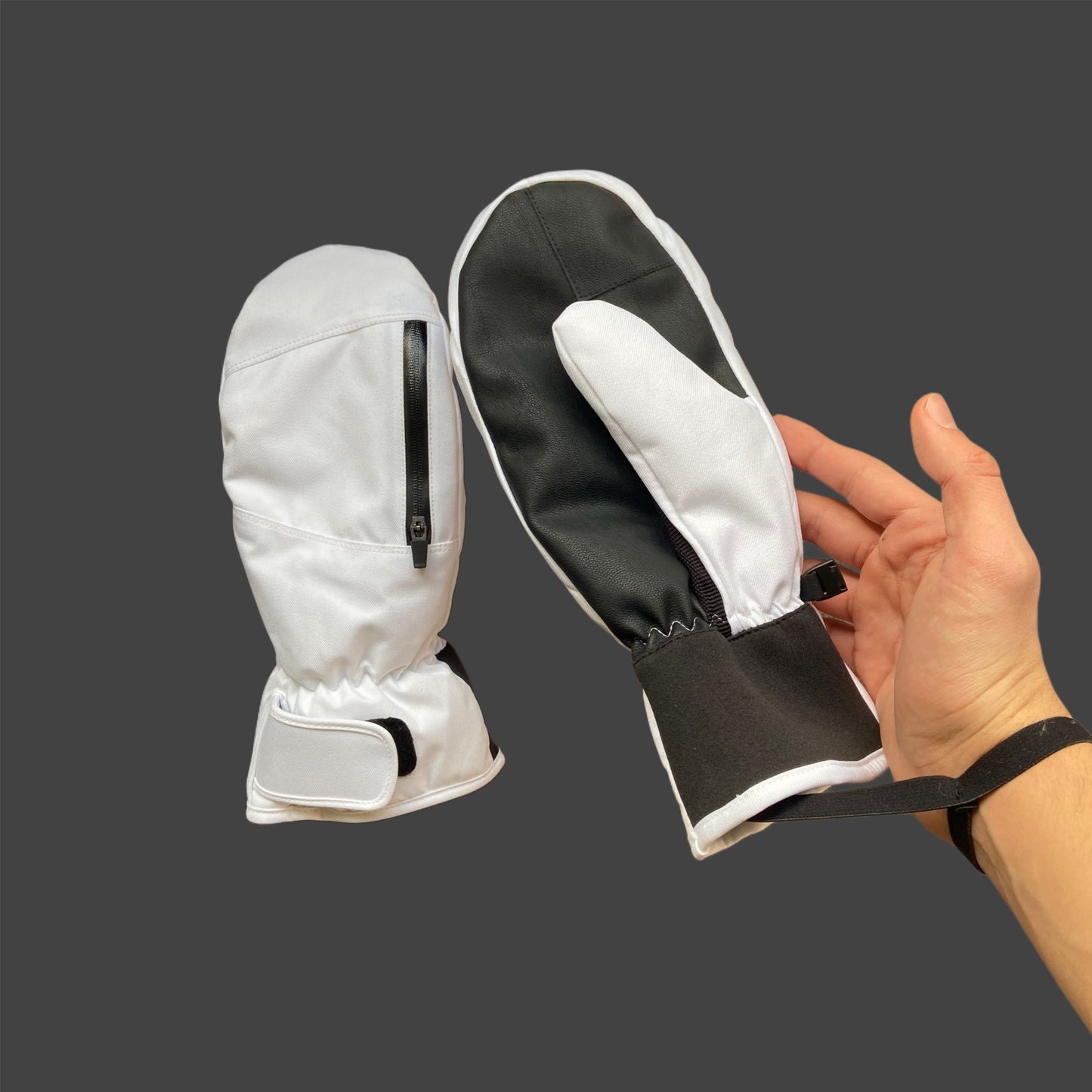 Guantes Mitones Blancos