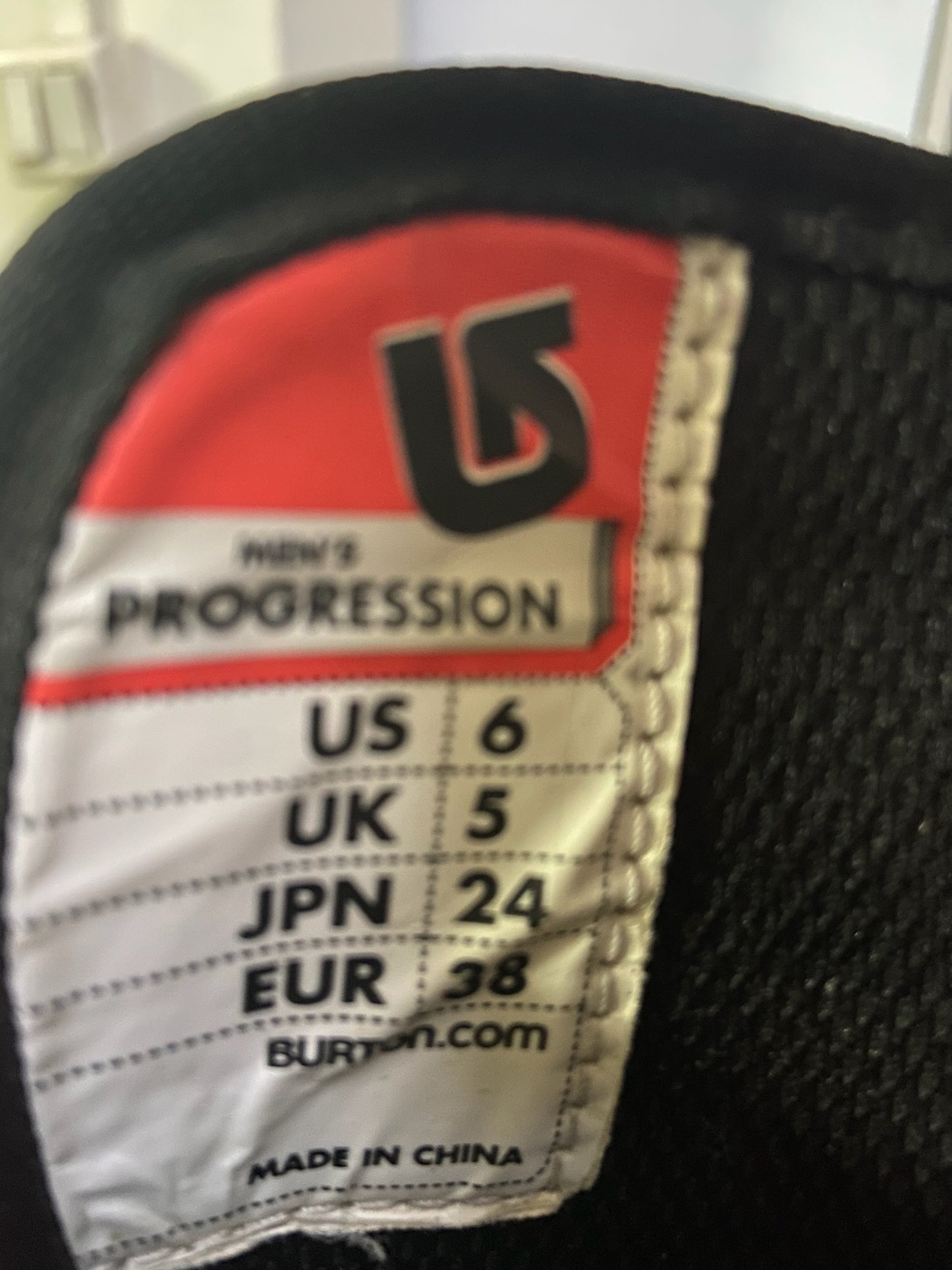 Botas Snowboard 38/ 6US / 24CM Burton Progression