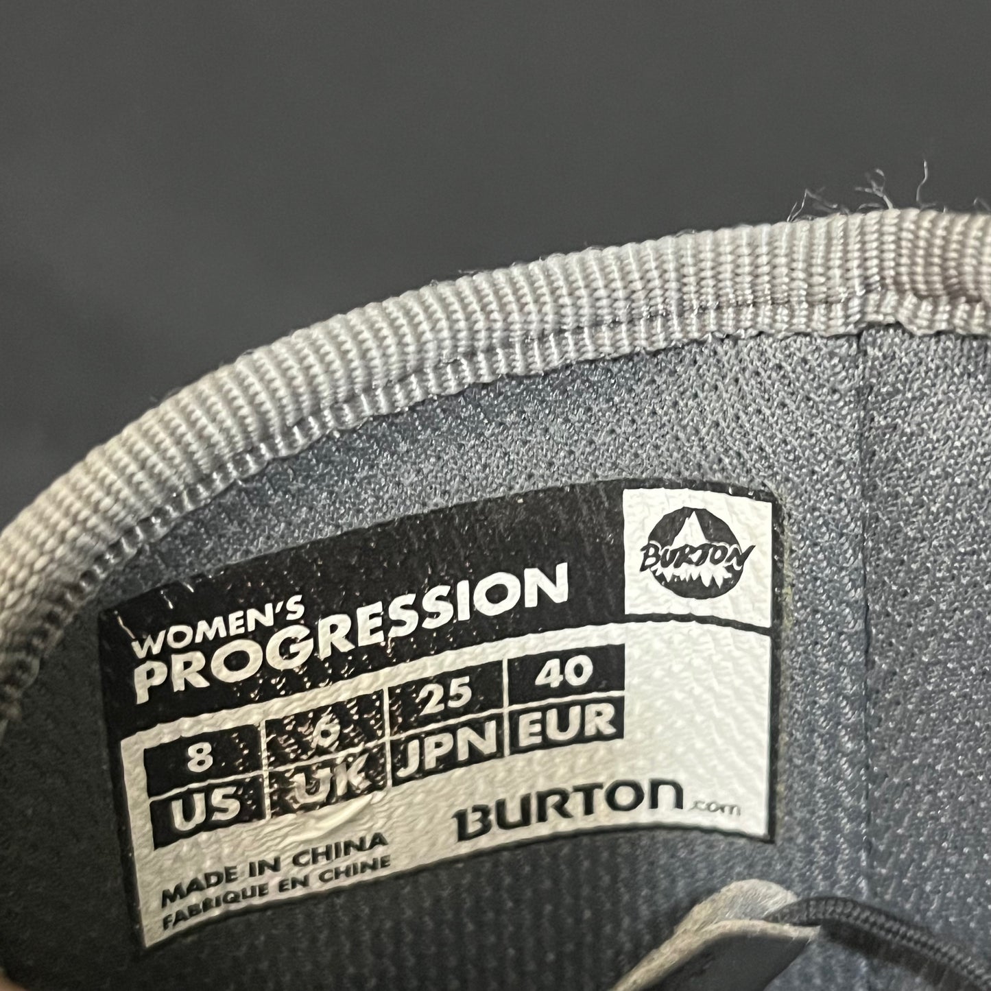 Botas Snowboard 40 / 8US / 26CM Burton