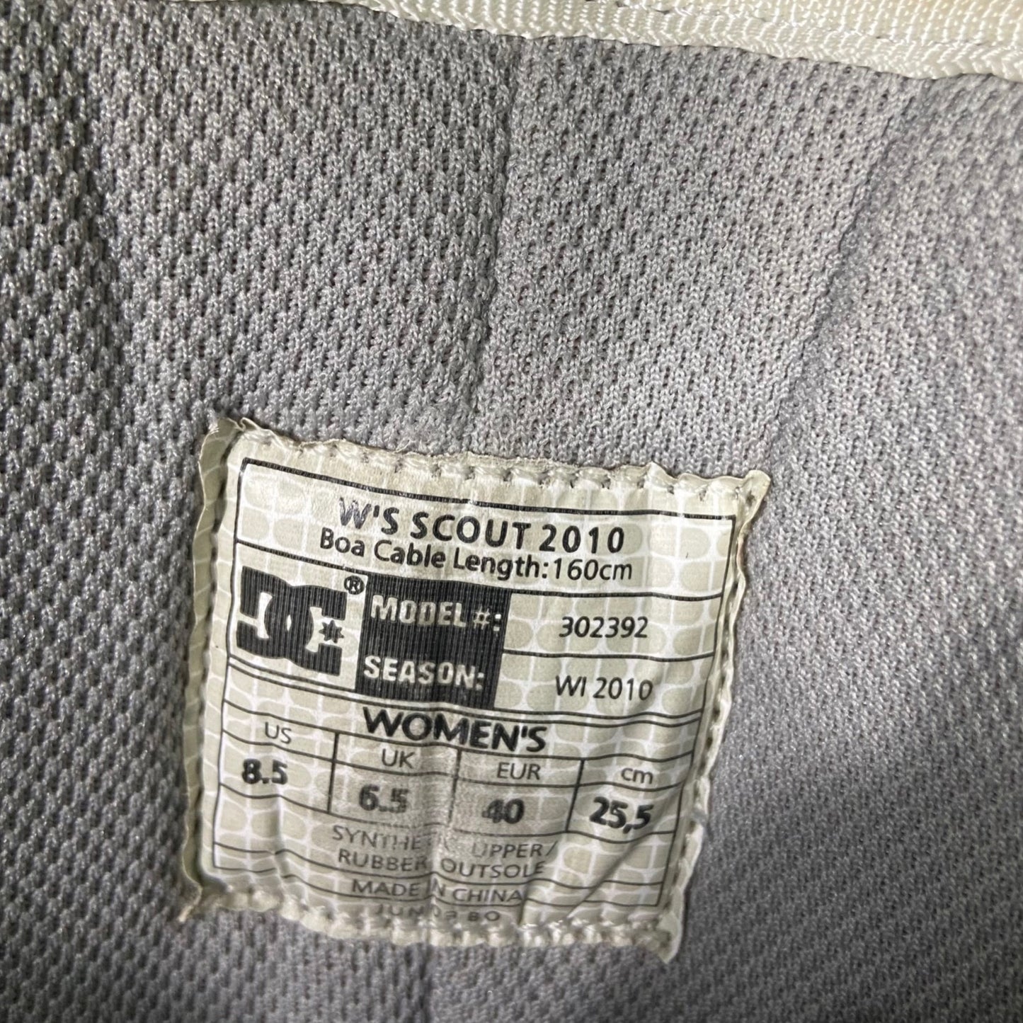 Botas Snowboard 40 / 8,5US / 25,5CM DC BOA