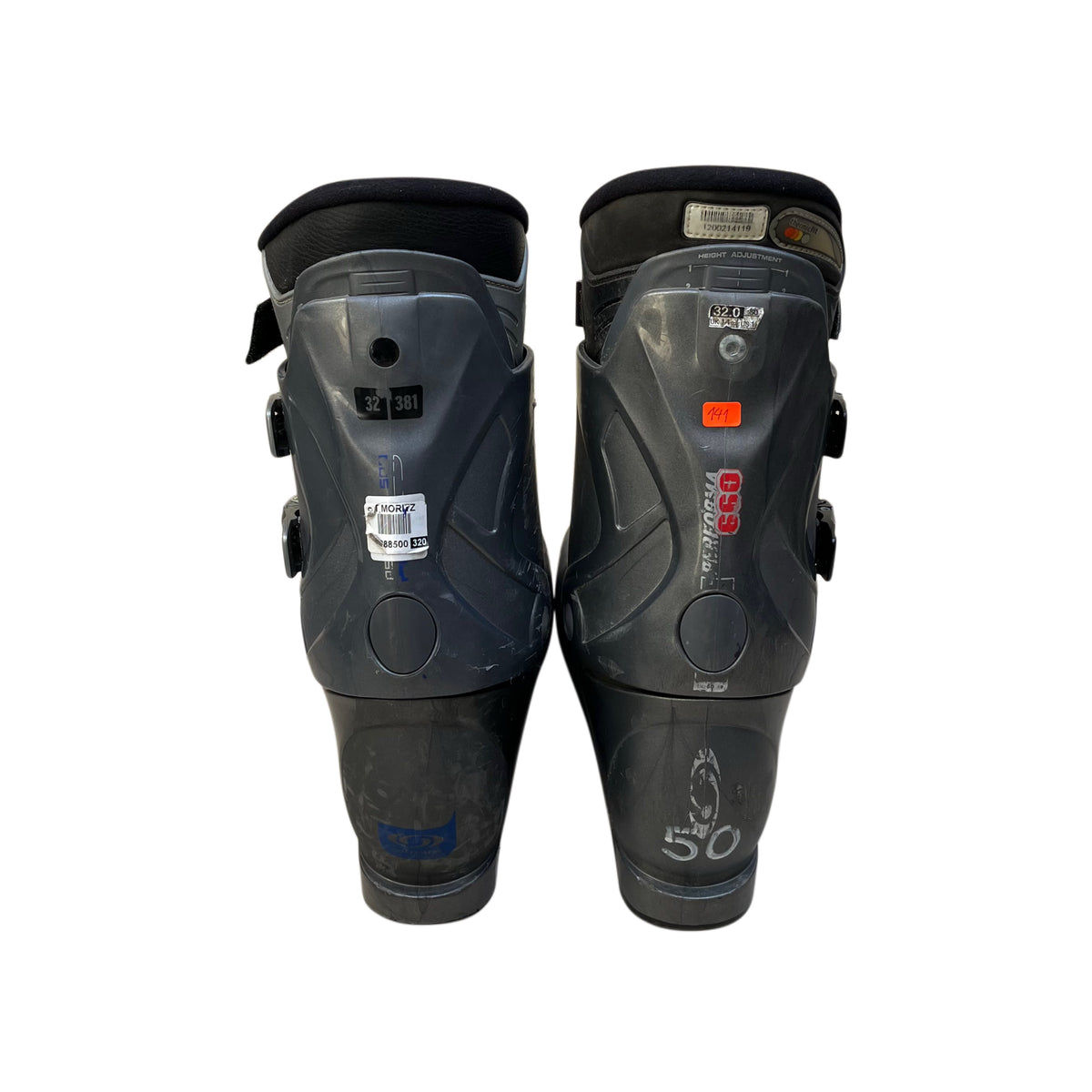 Bota de Ski Salomon Performa 33-33.5 / EUR 50-51 Gris, usado y preparado en el Taller SnowDrop de Temuco (foto 3 de 5)