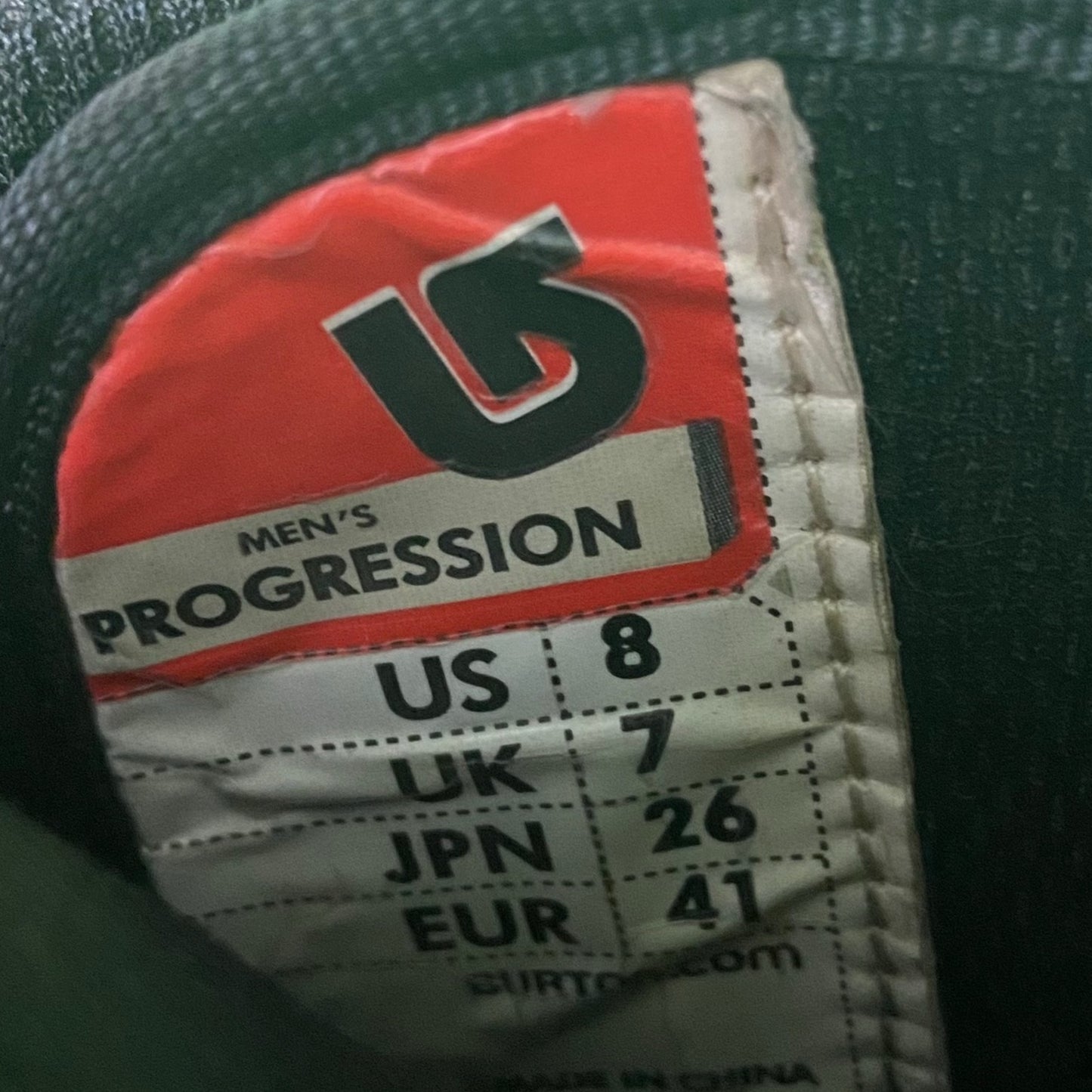 Botas Snowboard 41 / 8US / 26CM Burton Progression