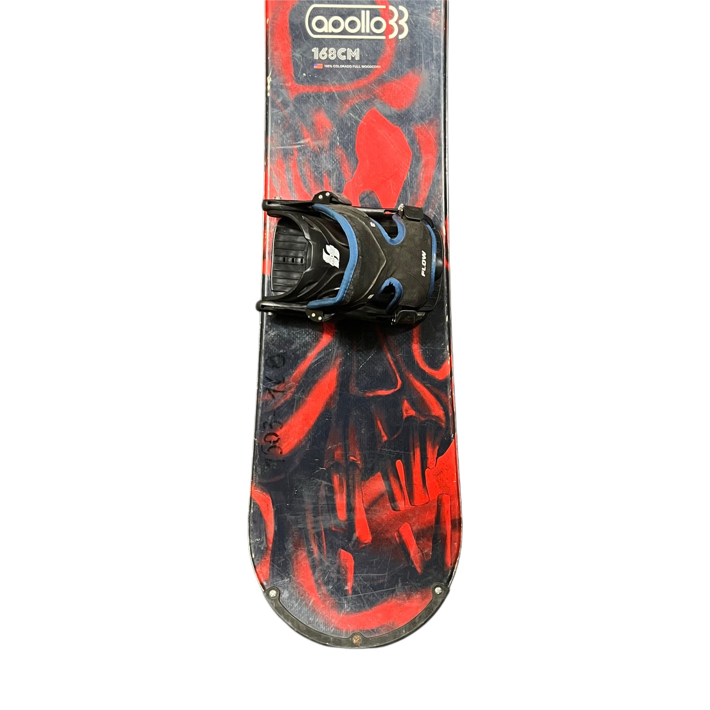 Snowboard 168 cm Apollo + fijaciones Flow Step On