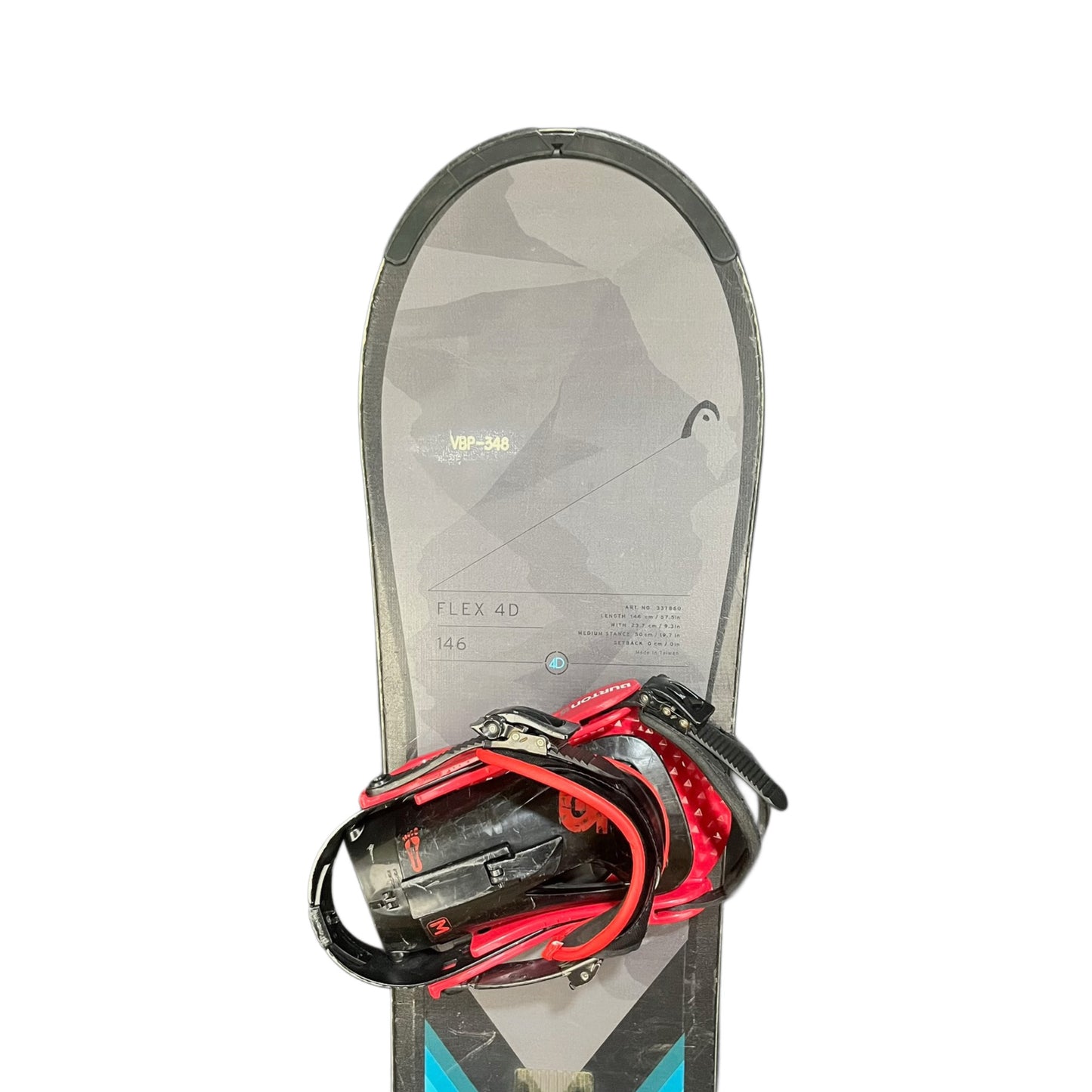 Snowboard 146 cm Head con Fijaciones Burton