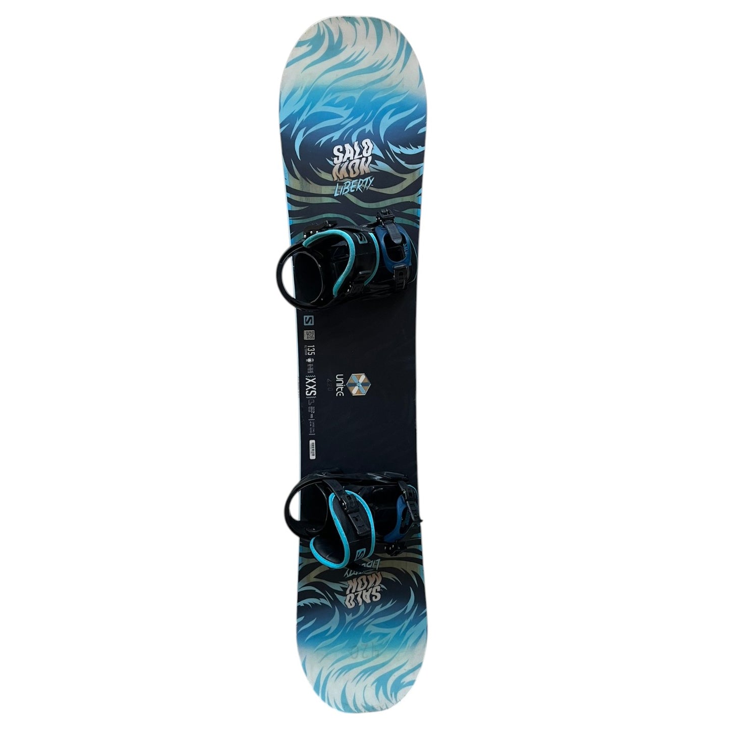 Snowboard 135 cm Salomon Liberty Unite + Fijaciones Salomon