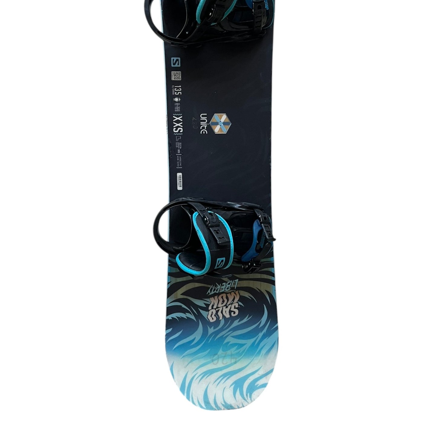 Snowboard 135 cm Salomon Liberty Unite + Fijaciones Salomon