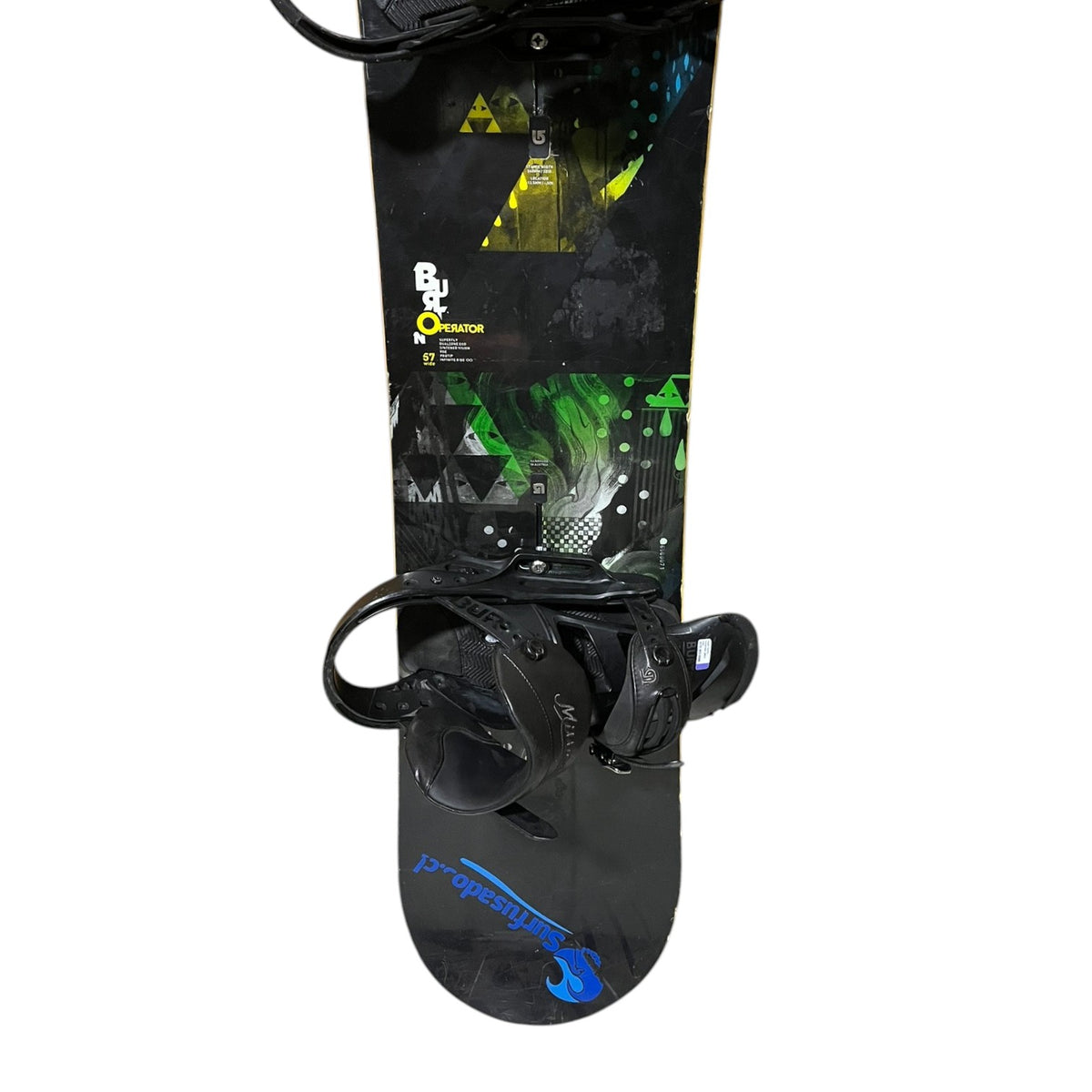Snowboard 157 cm Burton Operator Wide + Fijaciones Burton Mission (Tabla con DETALLE), usado y preparado en el Taller SnowDrop de Temuco (foto 4 de 6)