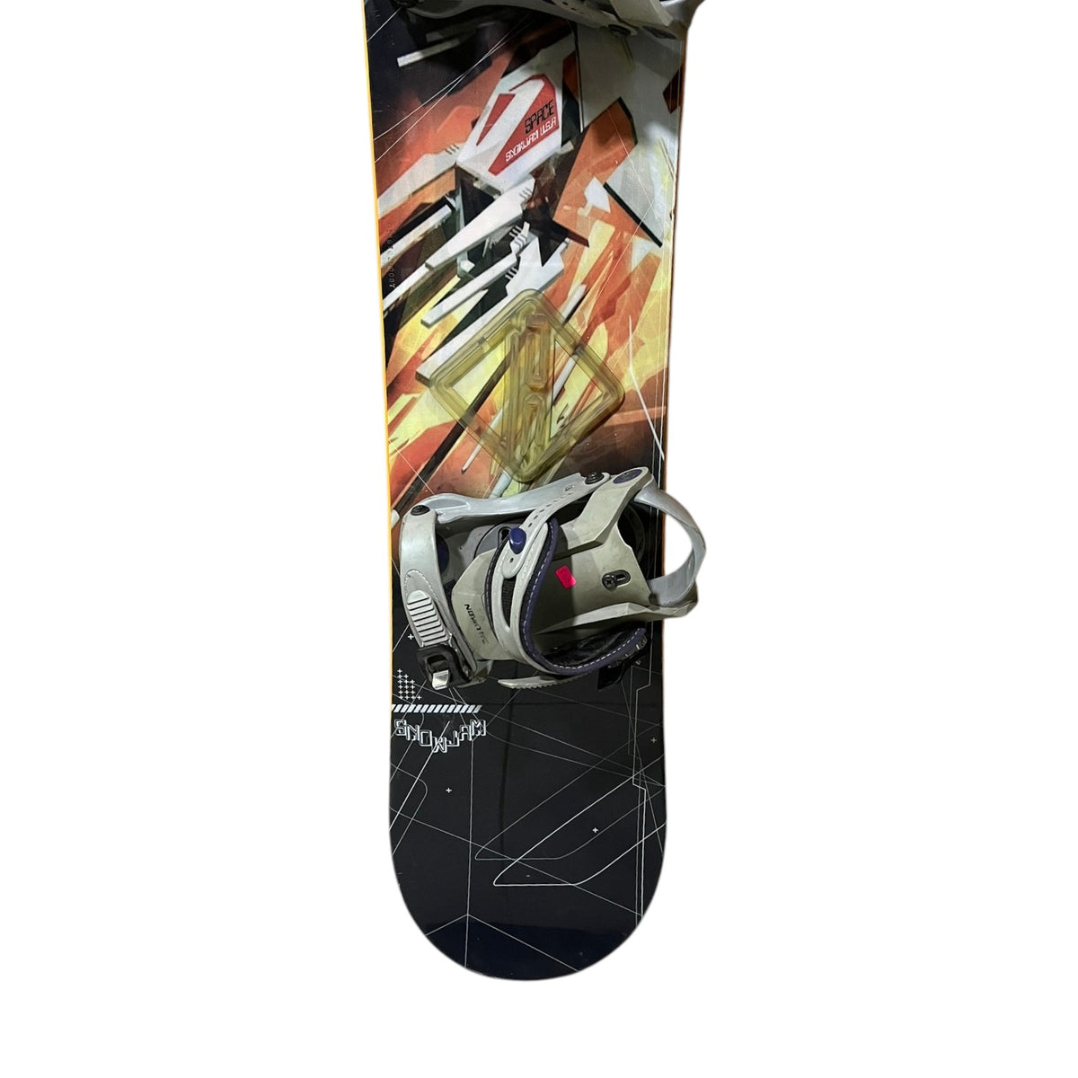 Snowboard 155 cm Snowjam Space + Fijaciones Salomon, usado y preparado en el Taller SnowDrop de Temuco (foto 4 de 6)